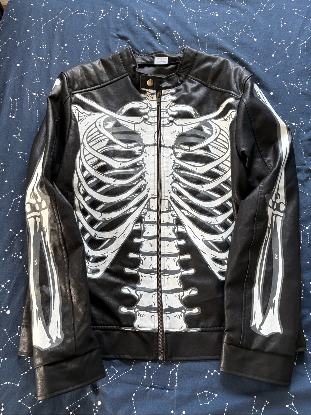 NEW LISTING ✨ NWOT Skeleton Faux Leather Jacket
